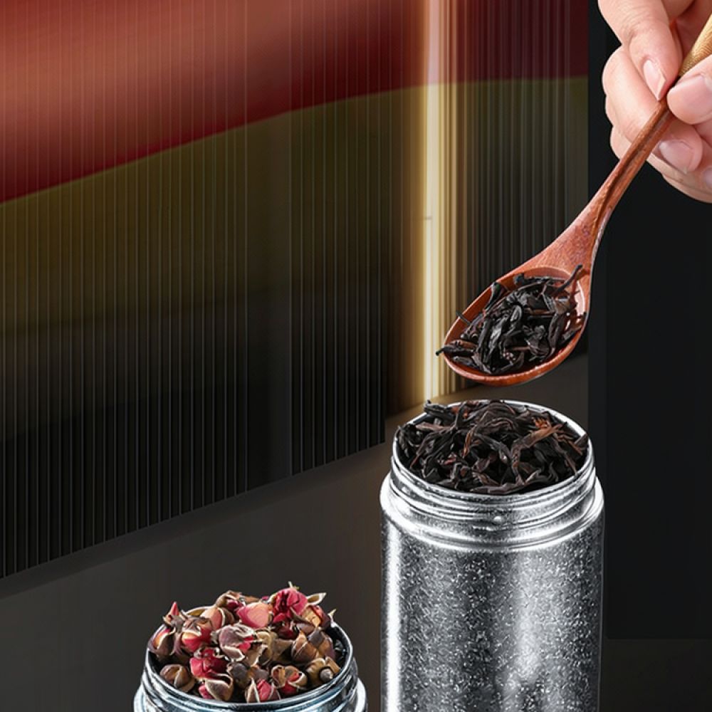 Herbal Tea - Компактная титановая банка для хранения, легкая,