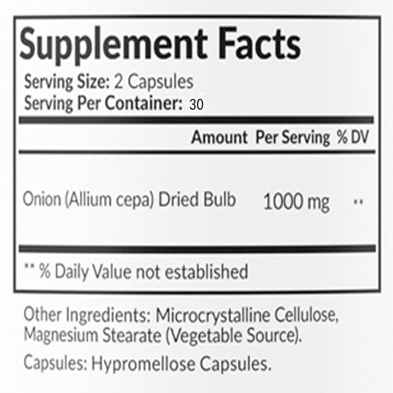 Натуральный экстракт лука 1000 – обзор и цена Herbal Supplement